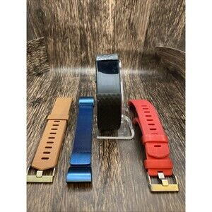Fitbit Charge Black with 3 Extra Bands Working
